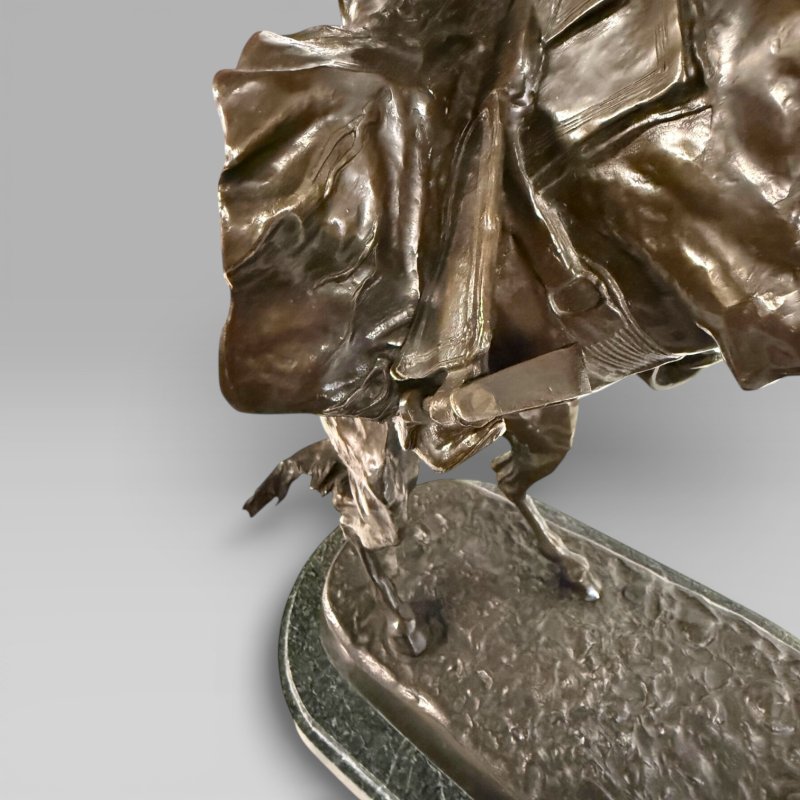 Large Cowboy Bronze ‘Bronco Buster’ After Frederic Remington, Early–Mid 20th - Image 17
